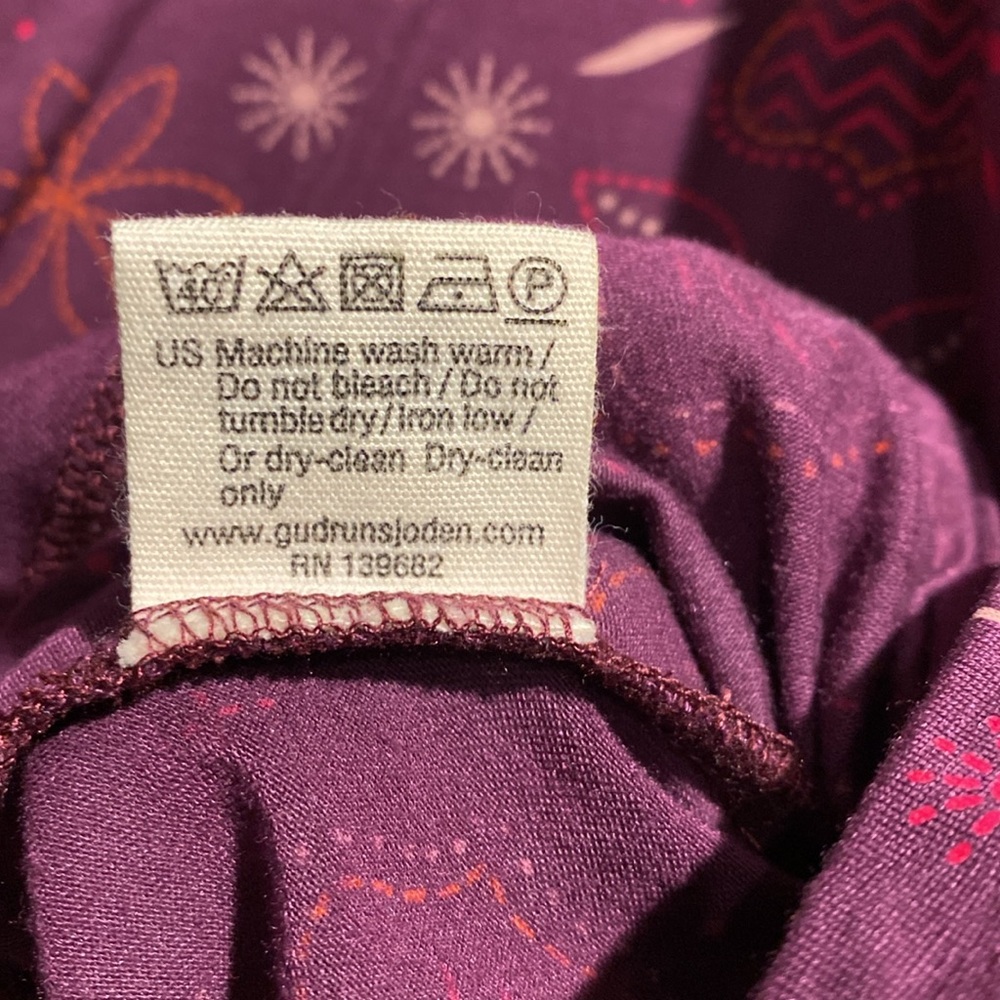 Gudrun Sjöden Purple Floral Top - Picture 5 of 8